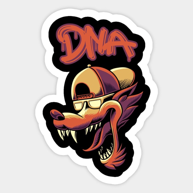 DNA #101 Sticker by DNA Tees